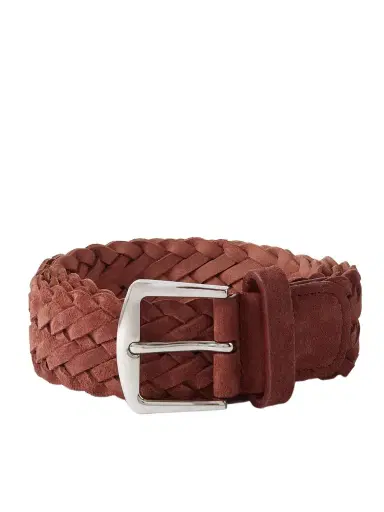 Loro Piana 4cm Woven Suede Belt - Men | Thumbnail 1 Loro Piana 4cm Woven Suede Belt - Men | Thumbnail 1