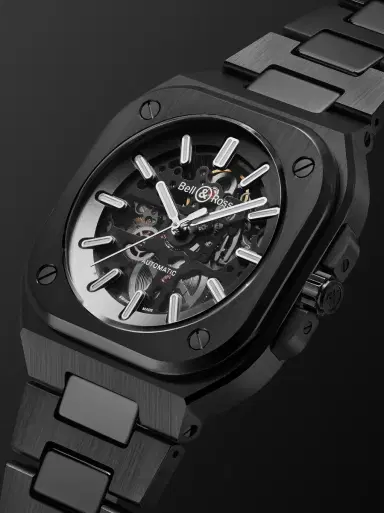 Bell & Ross BR 05 Skeleton Automatic Black Ceramic and Steel Watch, Ref. BR05A-BL-SK-CE/SCE - Men | Thumbnail 4 Bell & Ross BR 05 Skeleton Automatic Black Ceramic and Steel Watch, Ref. BR05A-BL-SK-CE/SCE - Men | Thumbnail 4