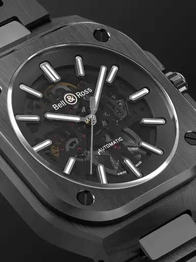 Bell & Ross BR 05 Skeleton Automatic Black Ceramic and Steel Watch, Ref. BR05A-BL-SK-CE/SCE - Men | Thumbnail 6 Bell & Ross BR 05 Skeleton Automatic Black Ceramic and Steel Watch, Ref. BR05A-BL-SK-CE/SCE - Men | Thumbnail 6