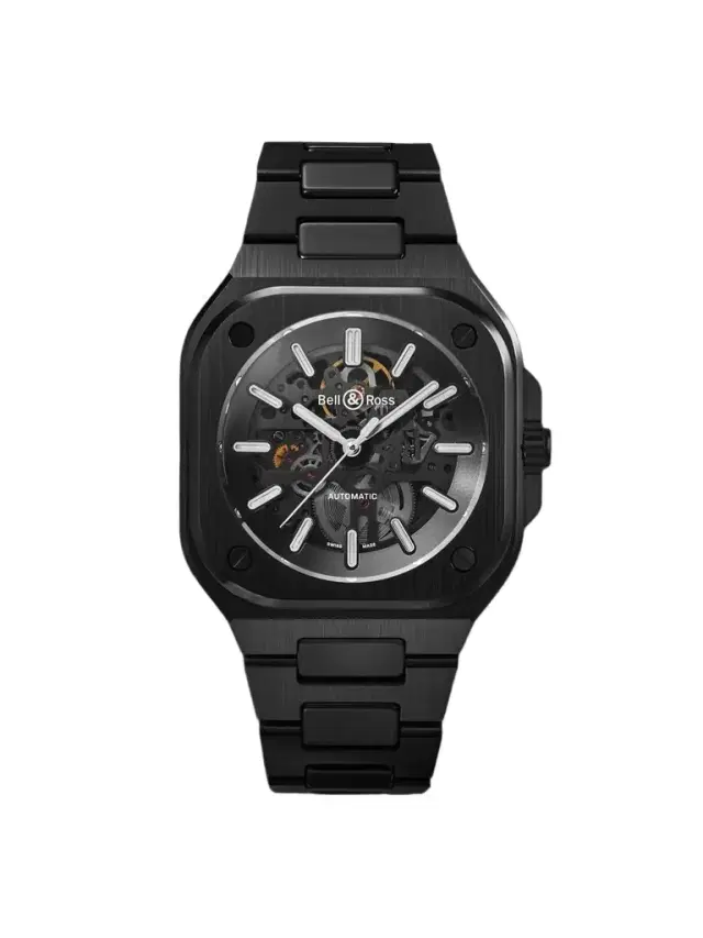 Bell & Ross BR 05 Skeleton Automatic Black Ceramic and Steel Watch, Ref. BR05A-BL-SK-CE/SCE - Men