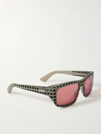 DIOR Eyewear Dior3D S1I Square-Frame Textured-Acetate Sunglasses - Men | Thumbnail 4 DIOR Eyewear Dior3D S1I Square-Frame Textured-Acetate Sunglasses - Men | Thumbnail 4