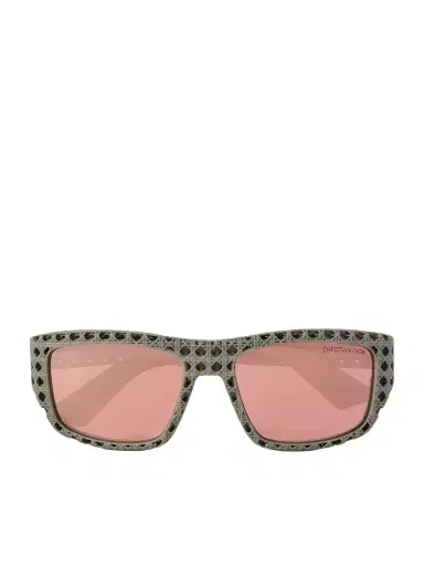 DIOR Eyewear Dior3D S1I Square-Frame Textured-Acetate Sunglasses - Men | Thumbnail 1 DIOR Eyewear Dior3D S1I Square-Frame Textured-Acetate Sunglasses - Men | Thumbnail 1