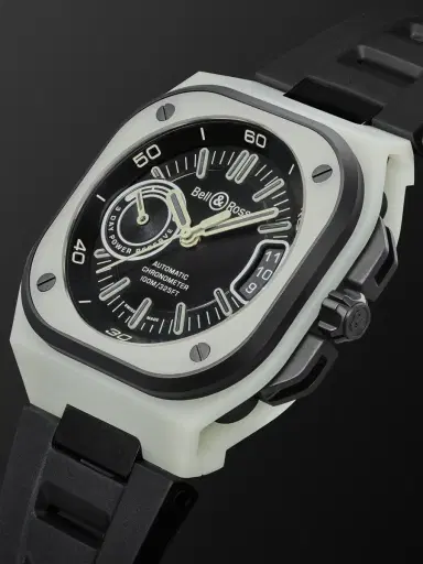Bell & Ross BR-X5 Limited Edition Automatic Titanium and Fibreglass Watch, Ref. RX5R-LUM_TC/SRB - Men | Thumbnail 4 Bell & Ross BR-X5 Limited Edition Automatic Titanium and Fibreglass Watch, Ref. RX5R-LUM_TC/SRB - Men | Thumbnail 4