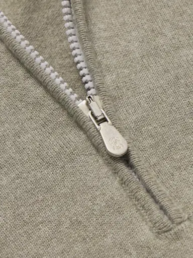 Brunello Cucinelli Cashmere Half-Zip Sweater - Men | Thumbnail 4