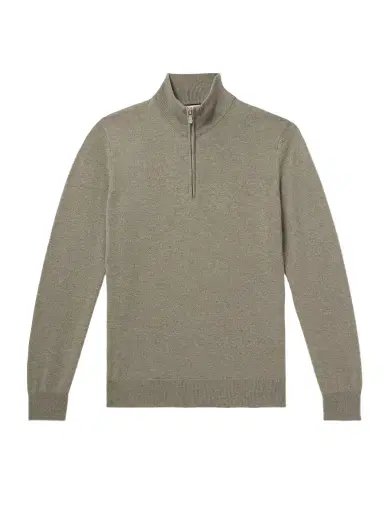 Brunello Cucinelli Cashmere Half-Zip Sweater - Men | Thumbnail 1