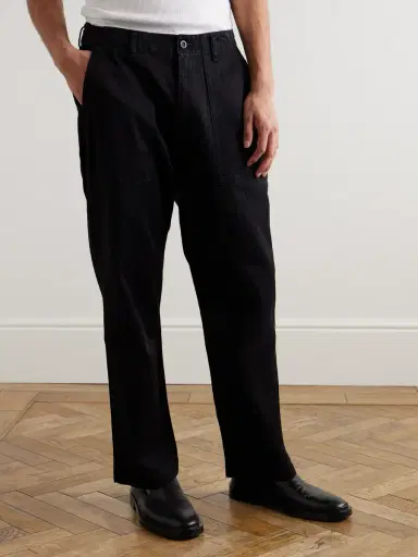 Blue Blue Japan Straight-Leg TENCEL™ Lyocell-Blend Twill Trousers - Men | Thumbnail 3 Blue Blue Japan Straight-Leg TENCEL™ Lyocell-Blend Twill Trousers - Men | Thumbnail 3