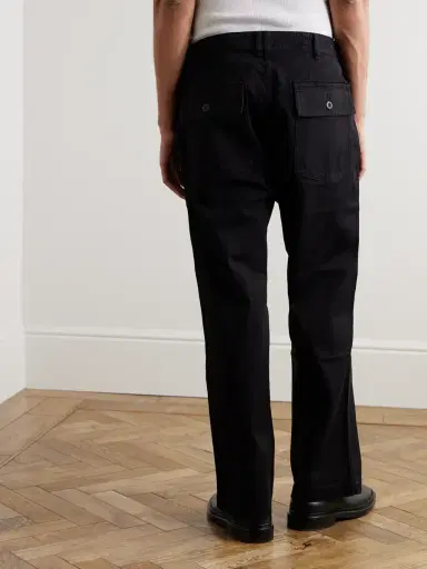 Blue Blue Japan Straight-Leg TENCEL™ Lyocell-Blend Twill Trousers - Men | Thumbnail 4 Blue Blue Japan Straight-Leg TENCEL™ Lyocell-Blend Twill Trousers - Men | Thumbnail 4