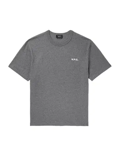 A.P.C. Logo-Flocked Cotton-Jersey T-Shirt - Men | Thumbnail 1