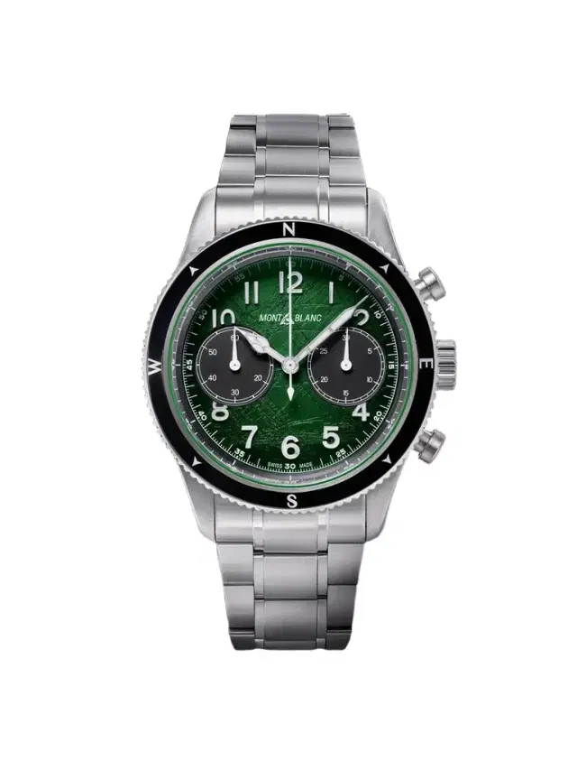 Montblanc 1858 0 Oxygen Automatic Chronograph Stainless Steel Watch, Ref. 133298 - Men