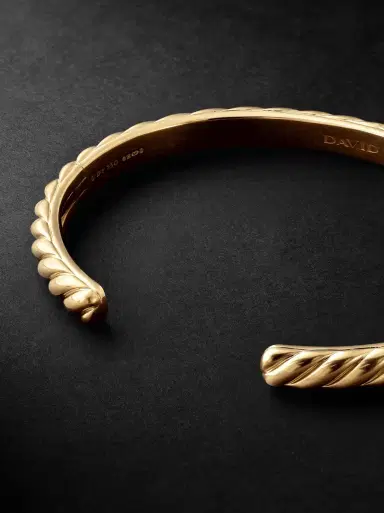 David Yurman Sculpted Cable 18-Karat Gold Cuff - Men | Thumbnail 3