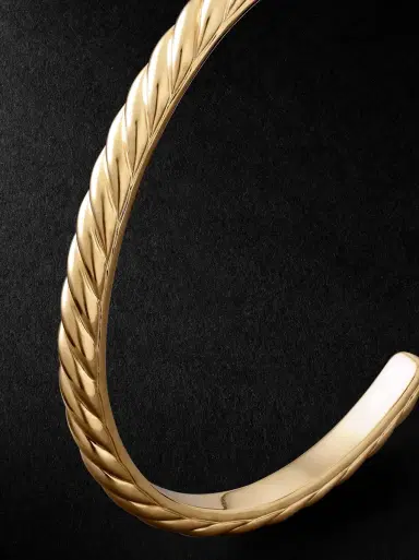 David Yurman Sculpted Cable 18-Karat Gold Cuff - Men | Thumbnail 4