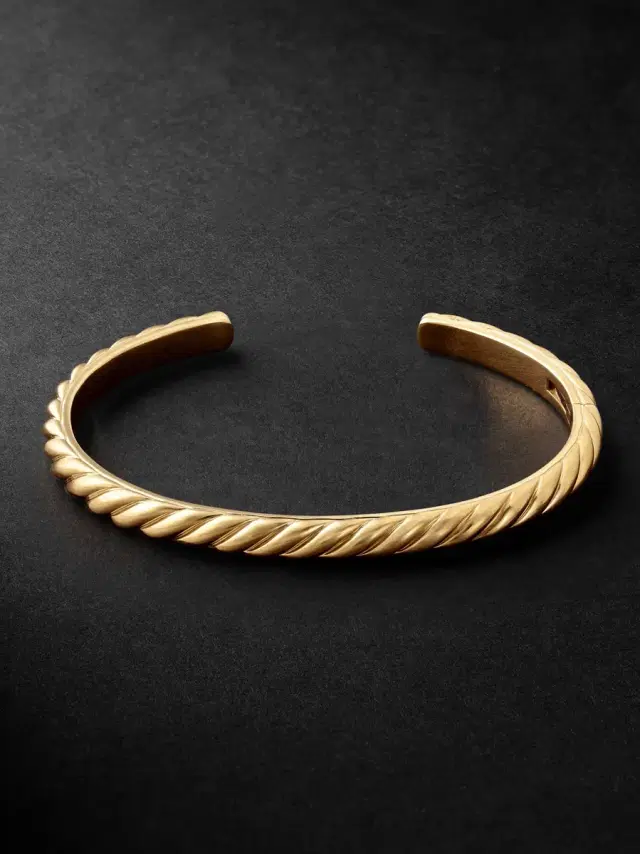 David Yurman Sculpted Cable 18-Karat Gold Cuff - Men