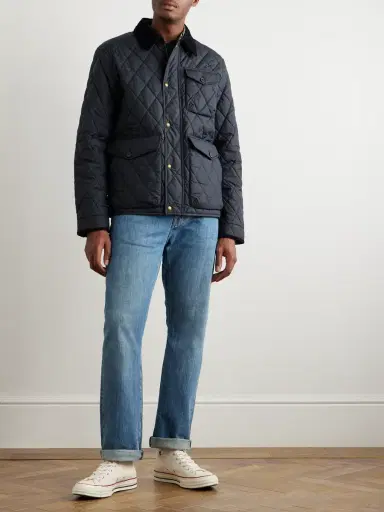 Polo Ralph Lauren Beaton Cotton-Corduroy Trimmed Padded Quilted Recycled-Shell Jacket - Men | Thumbnail 2