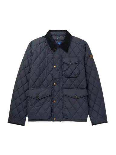 Polo Ralph Lauren Beaton Cotton-Corduroy Trimmed Padded Quilted Recycled-Shell Jacket - Men | Thumbnail 1