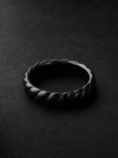 David Yurman Sculpted Cable Titanium Ring - Men | Thumbnail 3