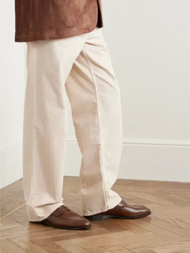 Loro Piana Sergio Walk Leather Penny Loafers - Men | Thumbnail 2