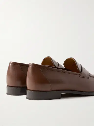Loro Piana Sergio Walk Leather Penny Loafers - Men | Thumbnail 5