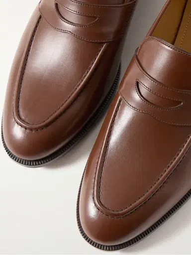Loro Piana Sergio Walk Leather Penny Loafers - Men | Thumbnail 6