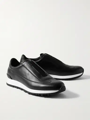 John Lobb Lift Leather Slip-On Sneakers - Men | Thumbnail 4