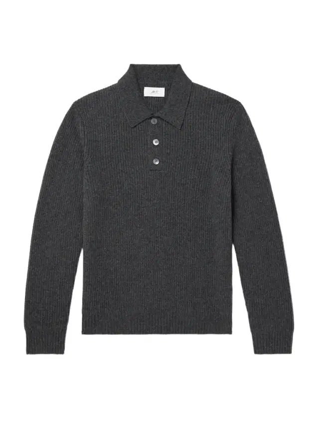 MR P. Ribbed Cashmere Polo Shirt - Men