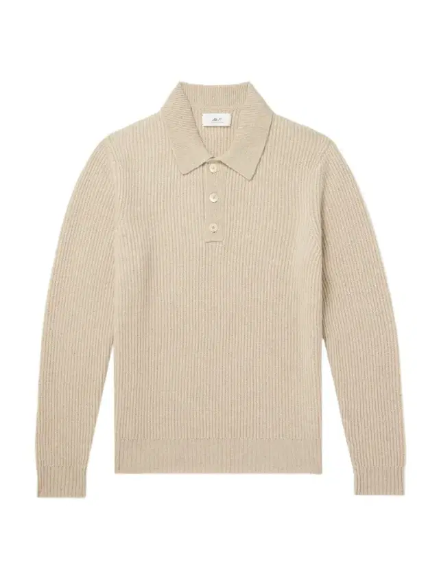 MR P. Ribbed Cashmere Polo Shirt - Men