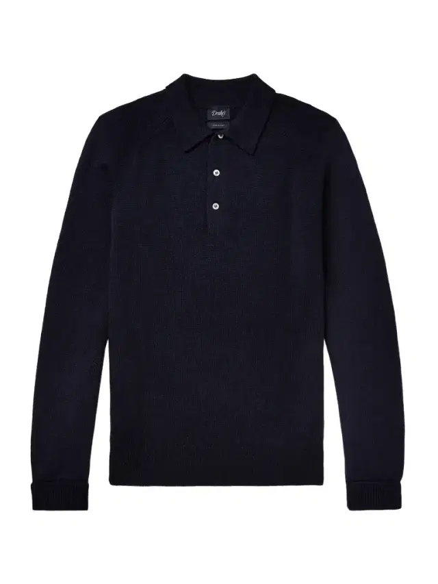 Drake's Merino Wool Polo Shirt - Men