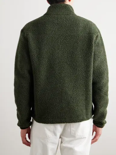 Drake's Logo-Embroidered Wool-Blend Bouclé Jacket - Men | Thumbnail 4 Drake's Logo-Embroidered Wool-Blend Bouclé Jacket - Men | Thumbnail 4