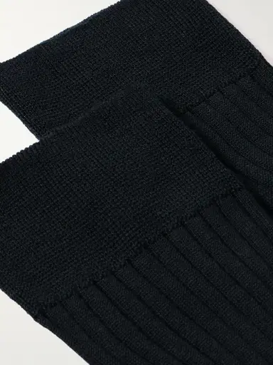 MR P. Ribbed Merino Wool-Blend Socks - Men | Thumbnail 2