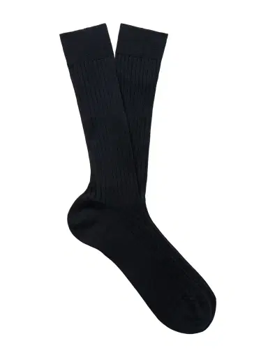 MR P. Ribbed Merino Wool-Blend Socks - Men | Thumbnail 1