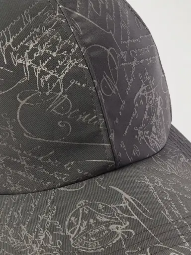 Berluti Scritto-Jacquard Twill Baseball Cap - Men | Thumbnail 4 Berluti Scritto-Jacquard Twill Baseball Cap - Men | Thumbnail 4