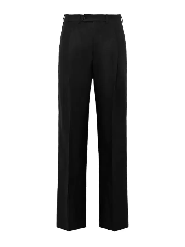Amo Wide-Leg Pleated Linen Trousers - Men