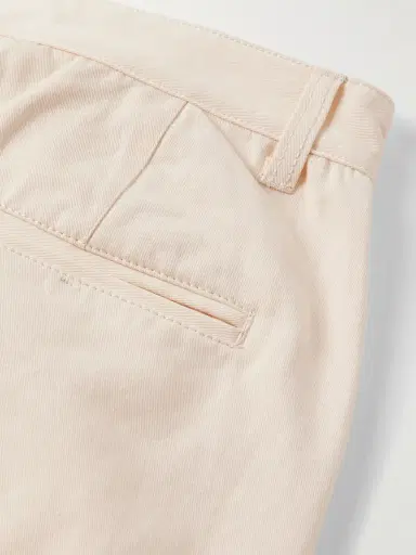 FrizmWORKS Haworth Tapered Cropped Pleated Cotton-Twill Trousers - Men | Thumbnail 5