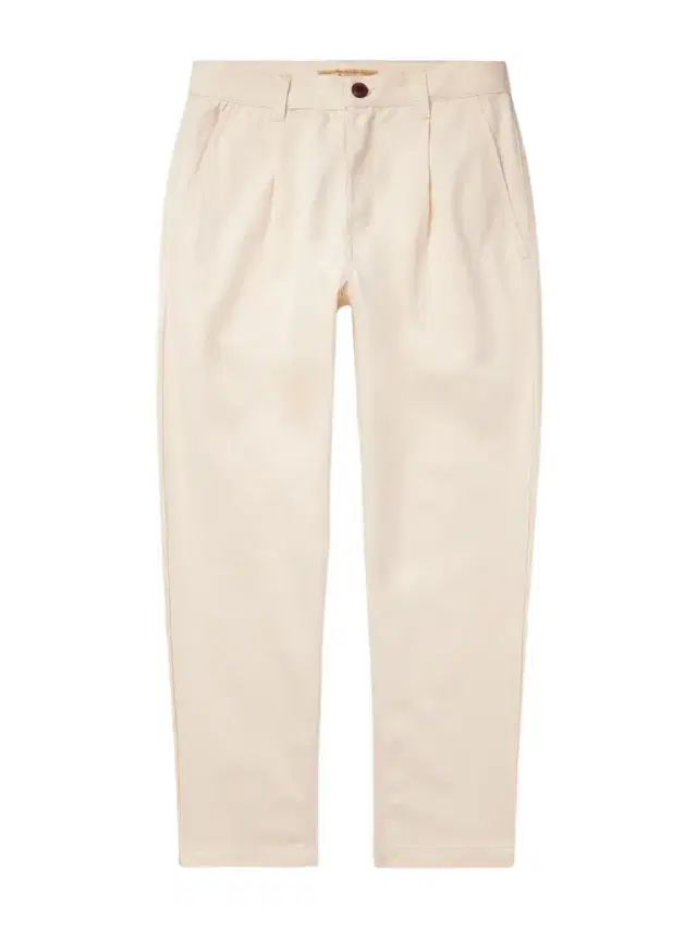 FrizmWORKS Haworth Tapered Cropped Pleated Cotton-Twill Trousers - Men