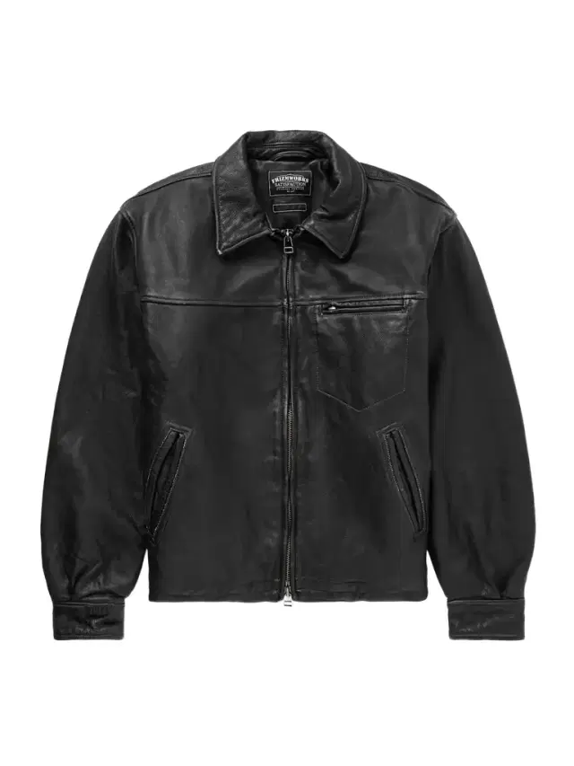 Distressed Leather Jacket - Men Distressed Leather Jacket - Men