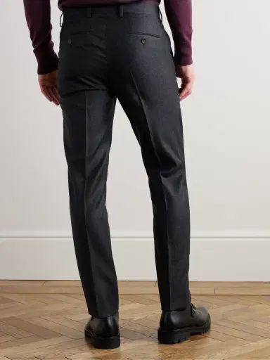 MR P. Philip Slim-Fit Straight-Leg Wool-Flannel Suit Trousers - Men | Thumbnail 4