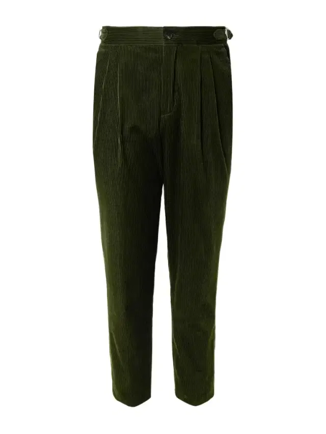 MR P. Slim-Fit Straight-Leg Cotton and Cashmere-Blend Corduroy Tuxedo Trousers - Men
