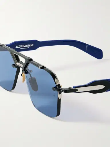 Jacques Marie Mage Silverton Aviator-Style Silver-Tone and Acetate Sunglasses - Men | Thumbnail 3 Jacques Marie Mage Silverton Aviator-Style Silver-Tone and Acetate Sunglasses - Men | Thumbnail 3