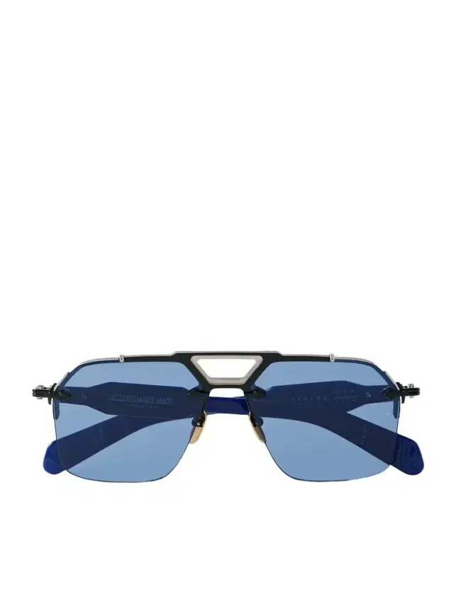 Jacques Marie Mage Silverton Aviator-Style Silver-Tone and Acetate Sunglasses - Men
