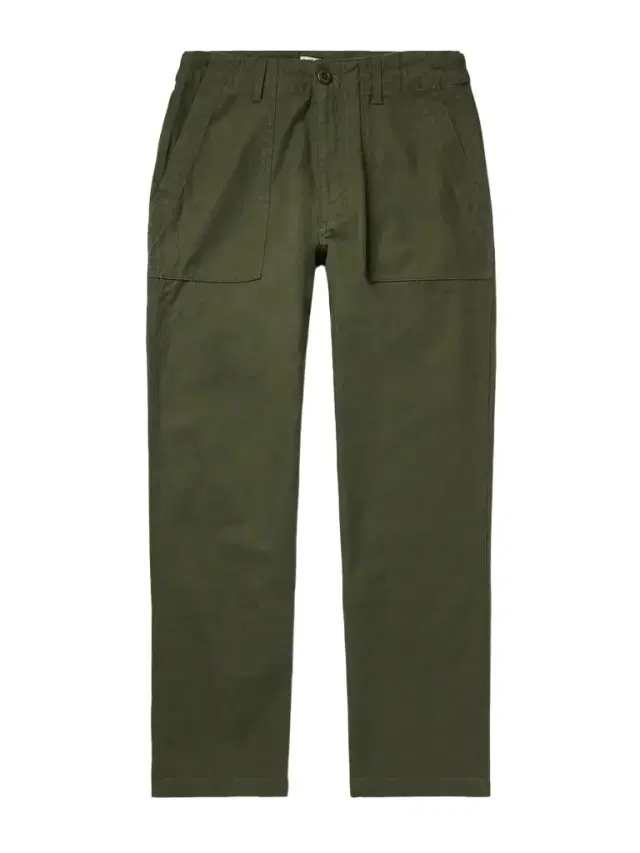 Straight-Leg Cotton Trousers - Men Straight-Leg Cotton Trousers - Men