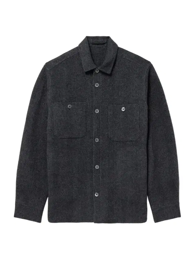 Herringbone Wool and Cashmere-Blend Flannel Overshirt - Men