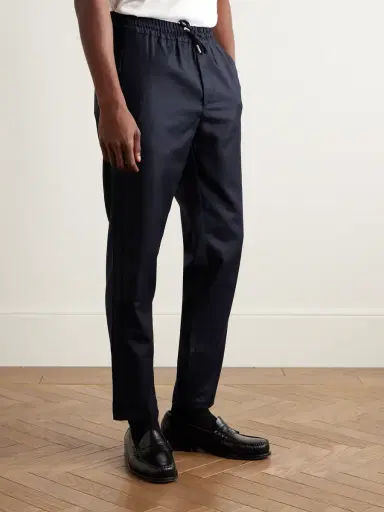 MR P. James Slim-Fit Wool-Flannel Drawstring Suit Trousers - Men | Thumbnail 3 MR P. James Slim-Fit Wool-Flannel Drawstring Suit Trousers - Men | Thumbnail 3