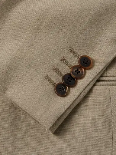 Saman Amel Slim-Fit Linen Suit Jacket - Men | Thumbnail 4