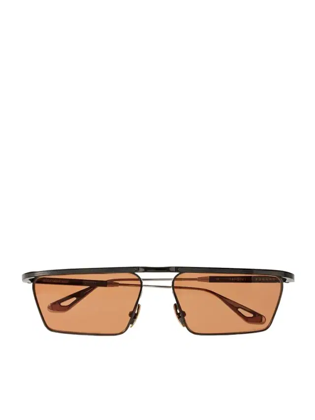 Jacques Marie Mage Bogart Rectangular-Frame Metal Sunglasses - Men