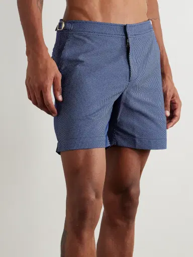 Orlebar Brown Bulldog Straight-Leg Mid-Length Jacquard Swim Shorts - Men | Thumbnail 2 Orlebar Brown Bulldog Straight-Leg Mid-Length Jacquard Swim Shorts - Men | Thumbnail 2