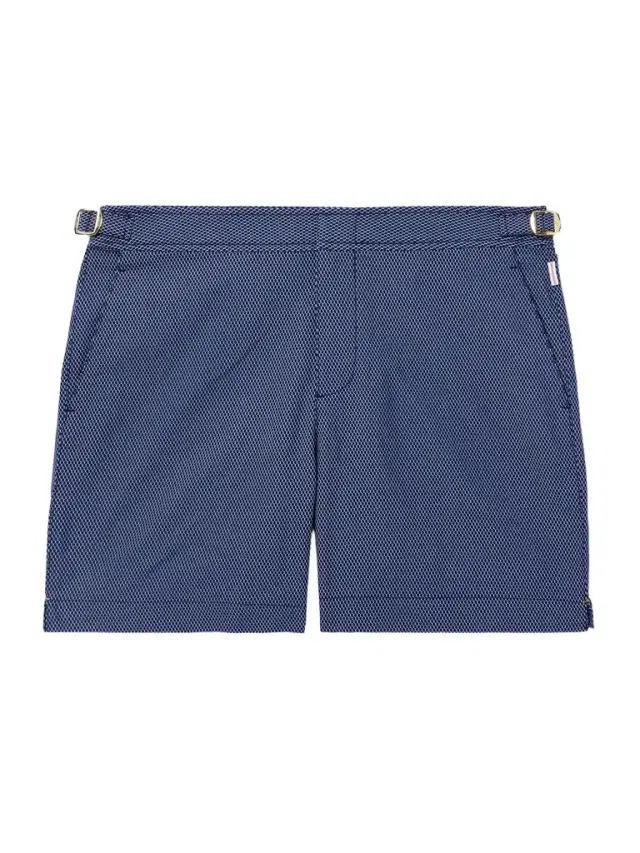 Bulldog Straight-Leg Mid-Length Jacquard Swim Shorts - Men