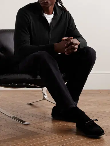 Saman Amel Carlo Cashmere and Silk-Blend Shirt - Men | Thumbnail 2