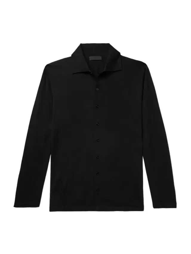 Carlo Cashmere and Silk-Blend Shirt - Men