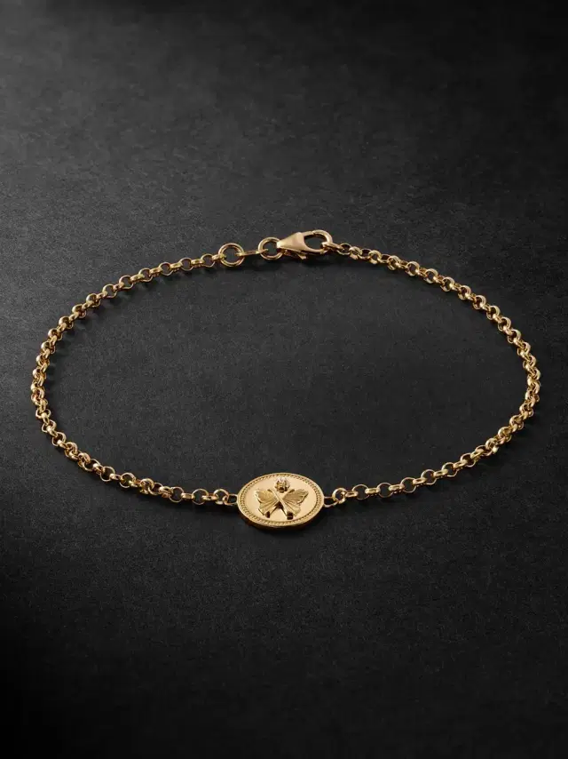 Reverie Stationary 18-Karat Gold Diamond Bracelet - Men