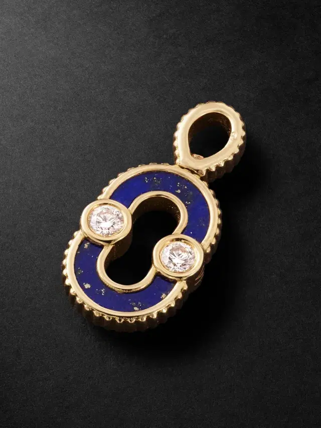 Magnetic Gold Multi-Stone Pendant - Men