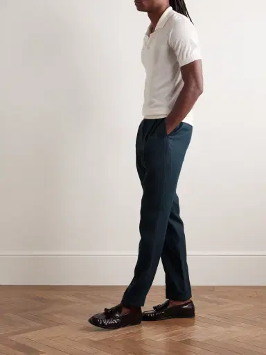 Saman Amel Slim-Fit Pleated Linen Suit Trousers - Men | Thumbnail 2 Saman Amel Slim-Fit Pleated Linen Suit Trousers - Men | Thumbnail 2